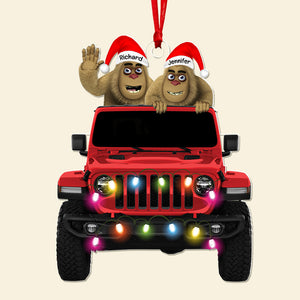 Personalized Gifts For Off Road Lovers Christmas Ornament, Happy Bigfoot 05qhqn140924-Homacus