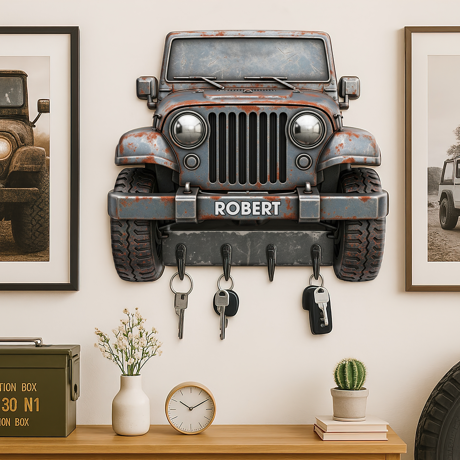 Off Road Car Key Hanger - Personalized Gifts For Off Road Lovers 01ohpu270625-Homacus