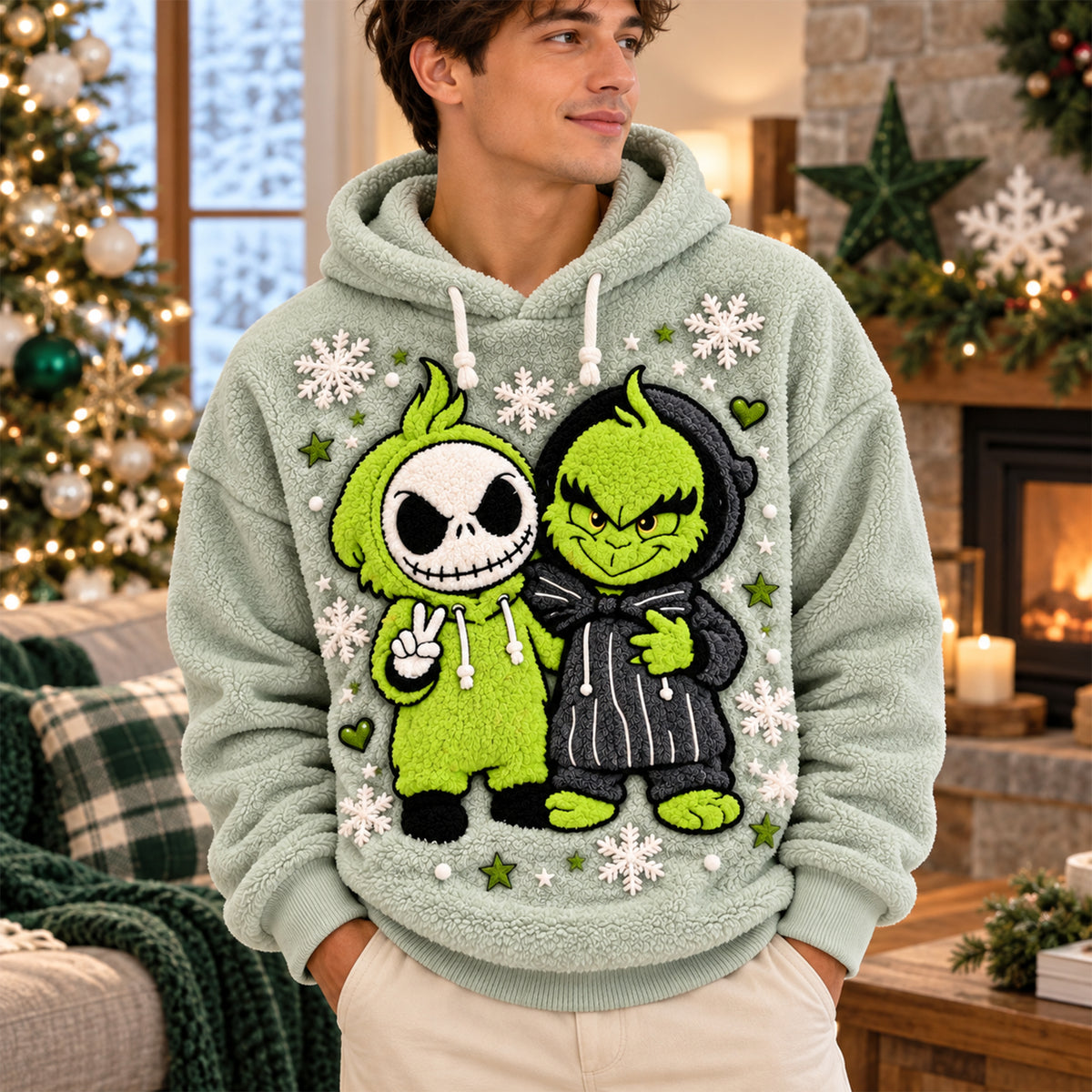 Spooky Mischievous Duo Hoodie – Personalized Gift 04NALU211026-Homacus