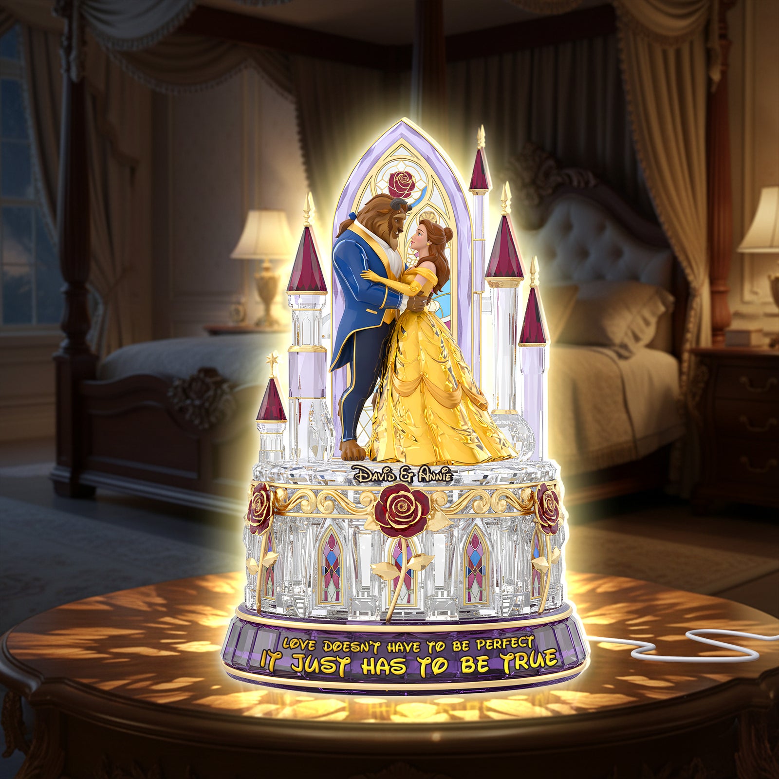 Romantic Couple Light Box, Personalized Gifts For Couple 08KILU041225-Homacus