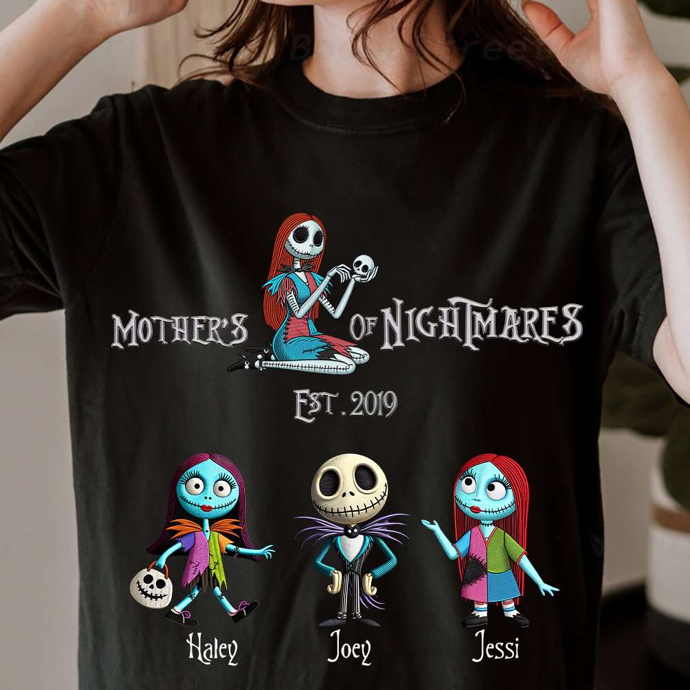 Spooky Mom Shirt - Personalized Gift For Mom 01OHLU250325-Homacus