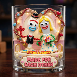 Forever Together Round Glass - Personalized Gifts For Couple 03TYDT240626