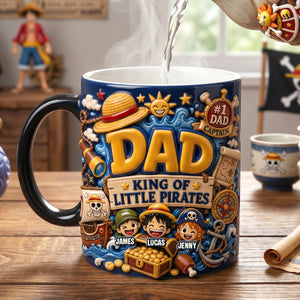 Adventure Captain Dad Magic Mug - Personalized Gift For Dads 01PATN210526-Homacus