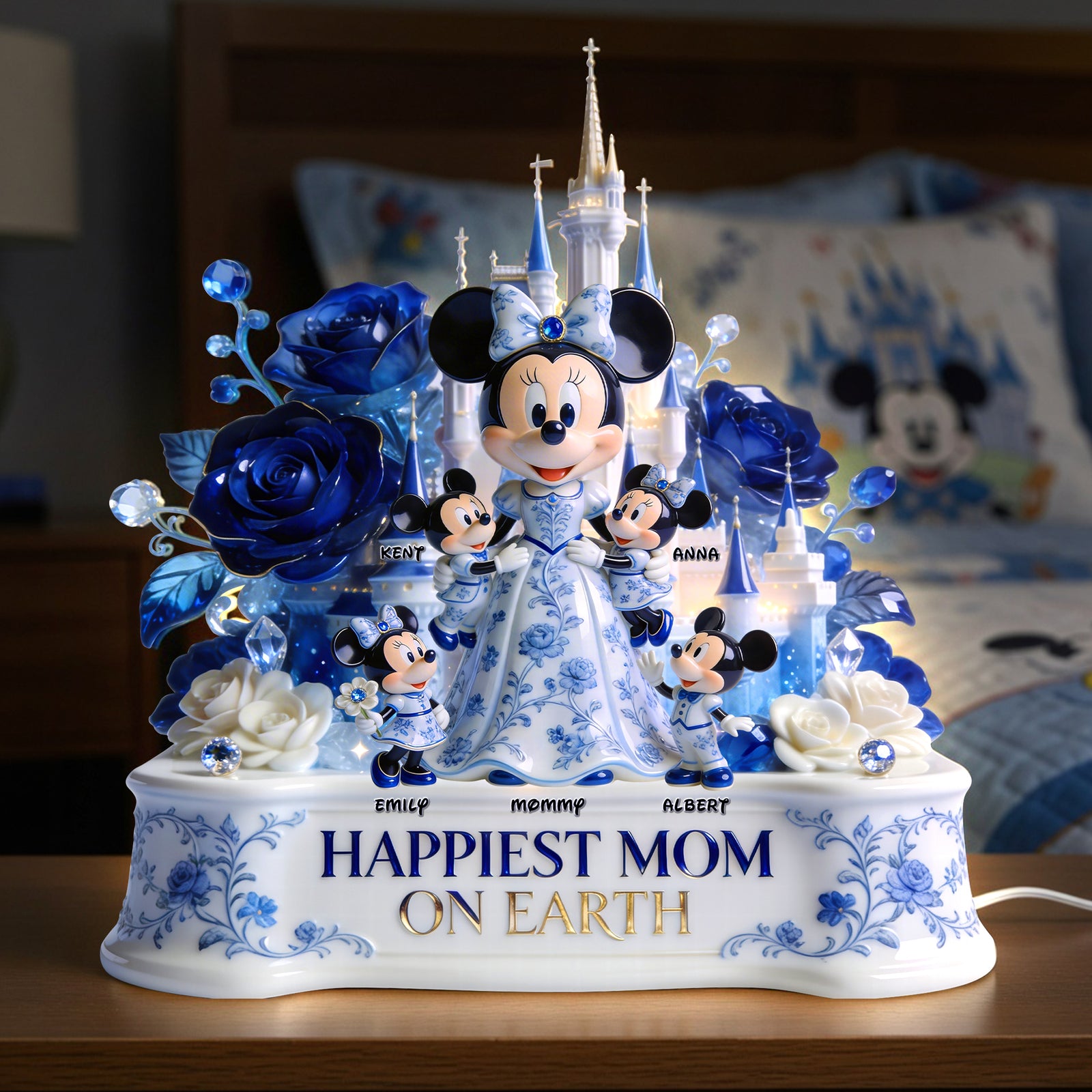 Toile de Jouy Mom And Kids Light Box - Personalized Gifts For Mother's Day Acrylic Light Box 05PGQN130426-Homacus