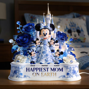 Toile de Jouy Mom And Kids Light Box - Personalized Gifts For Mother's Day Acrylic Light Box 05PGQN130426-Homacus