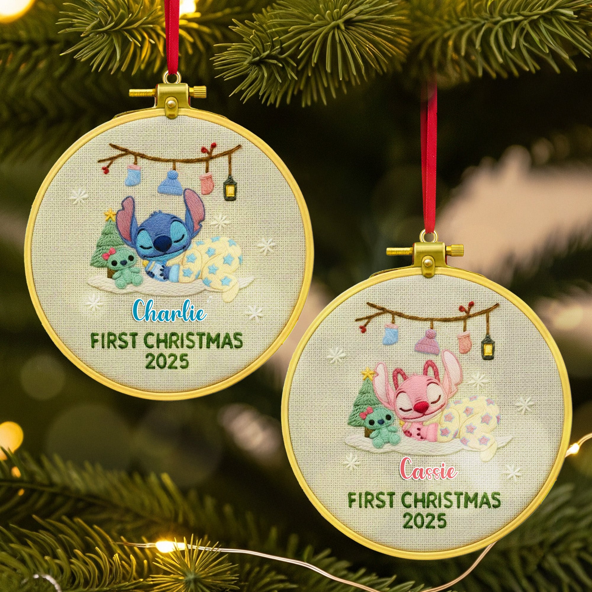 Baby First Christmas Acrylic Ornament - Personalized Gifts For Kids 05tomg171125-Homacus