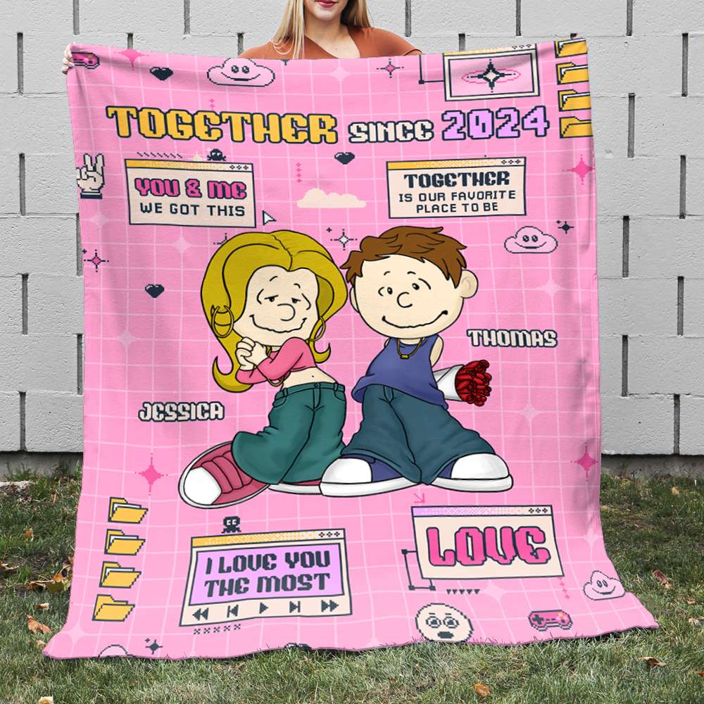 Personalized Gifts For Couple Blanket 03TODT070125HG-Homacus