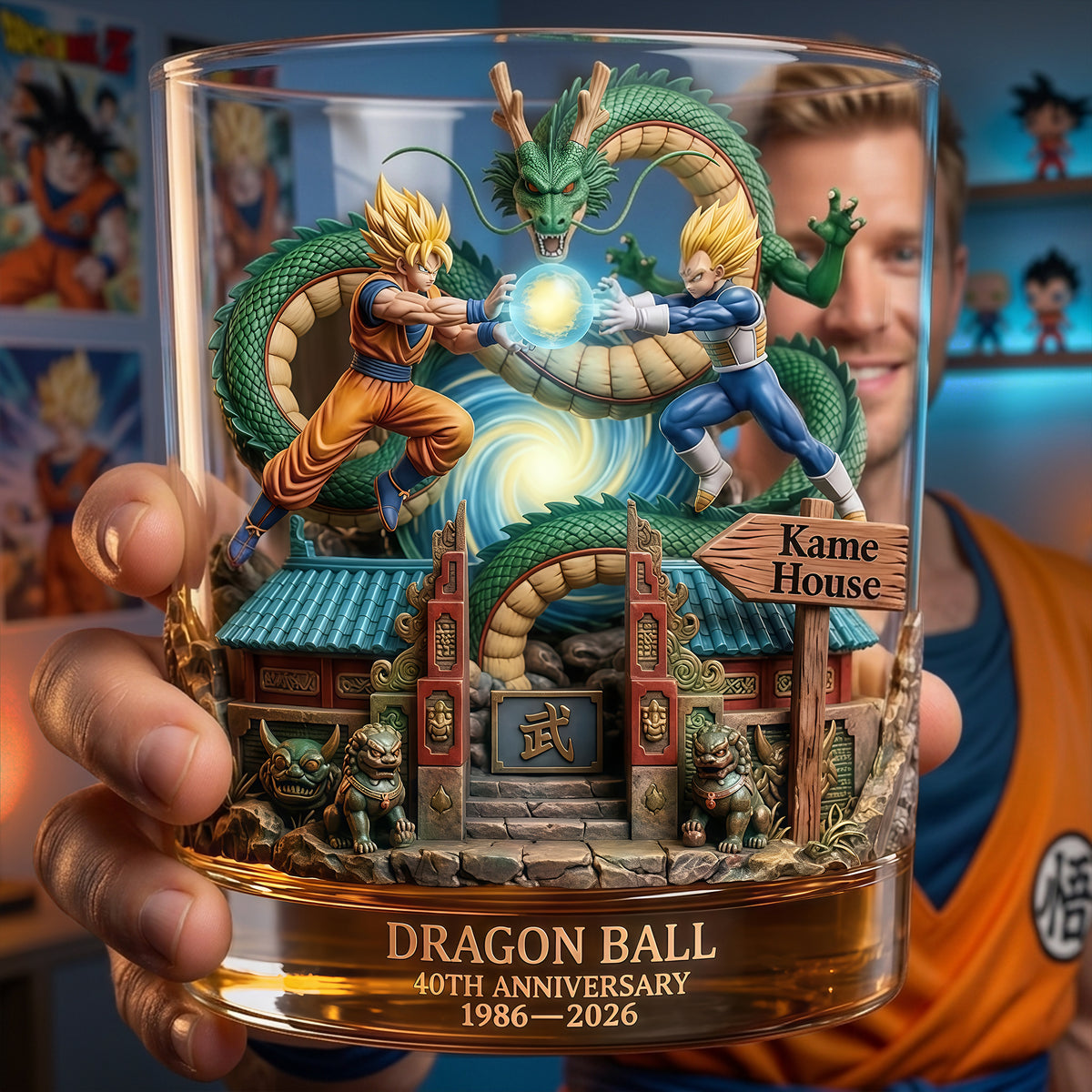 40 Years Of Legend Round Glass - Gifts For Anime Lovers 06TYLU200326-Homacus