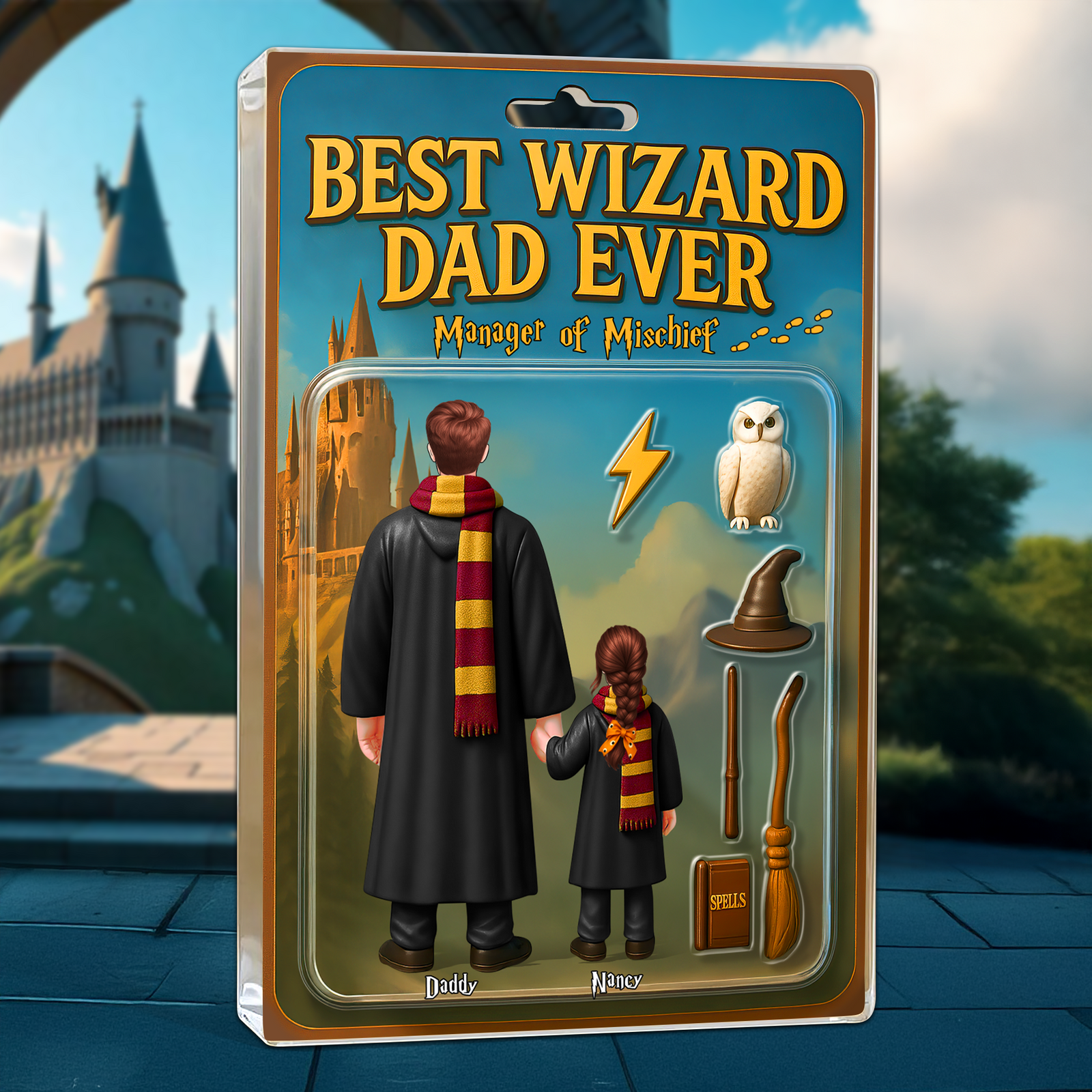 Wizard Dad Plaque - Personalized Gifts For Dad 01hupu010525-Homacus