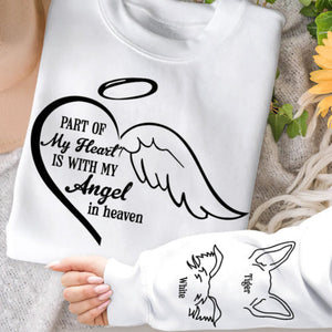 Personalized Gifts For Dog Lovers Shirt 04ohtn311224 Part Of My Heart Is My Angel In Heaven-Homacus