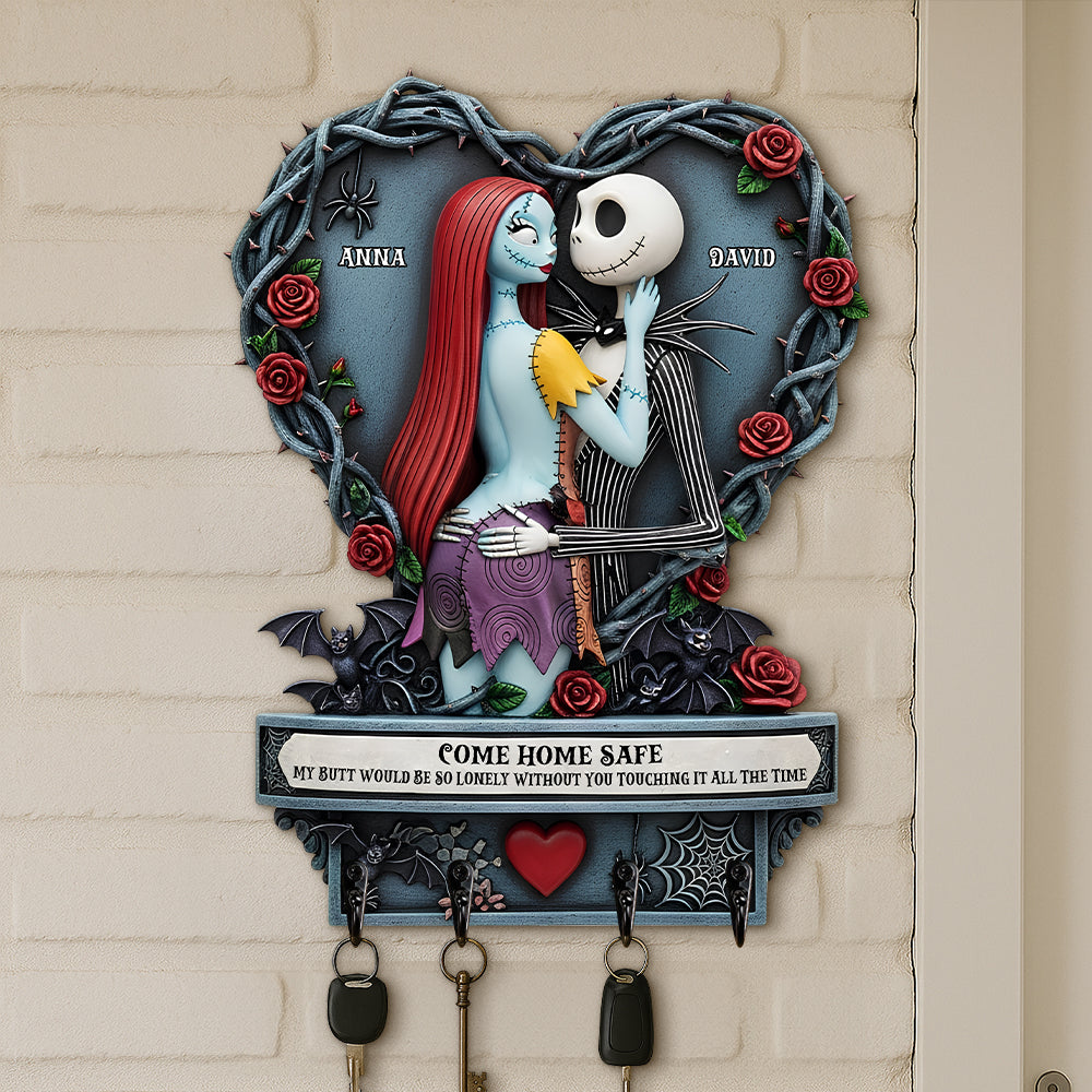 Naughty Spooky Couple Key Hanger Personalized Gift For Couple 01qhtn270525-Homacus