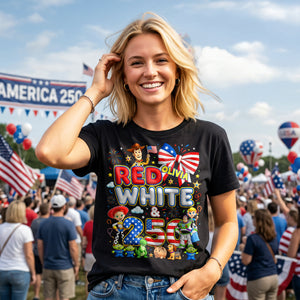 Red, White & 250 - Celebrate America 250th Anniversary Shirt - Personalized Gifts For Patriots 01tota190626