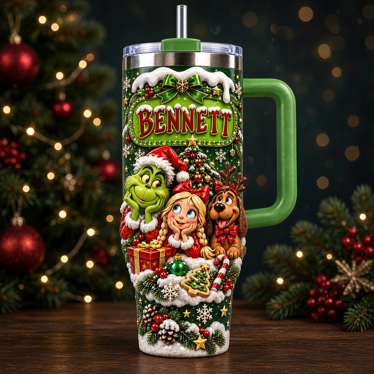 Cute Holiday Mischief Tumbler - Personalized Christmas Gifts 06padt061026-Homacus