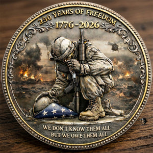 Fallen Heroes Tribute Metal Coin – 250th Anniversary Personalized Gift 05TOTN020326-Homacus