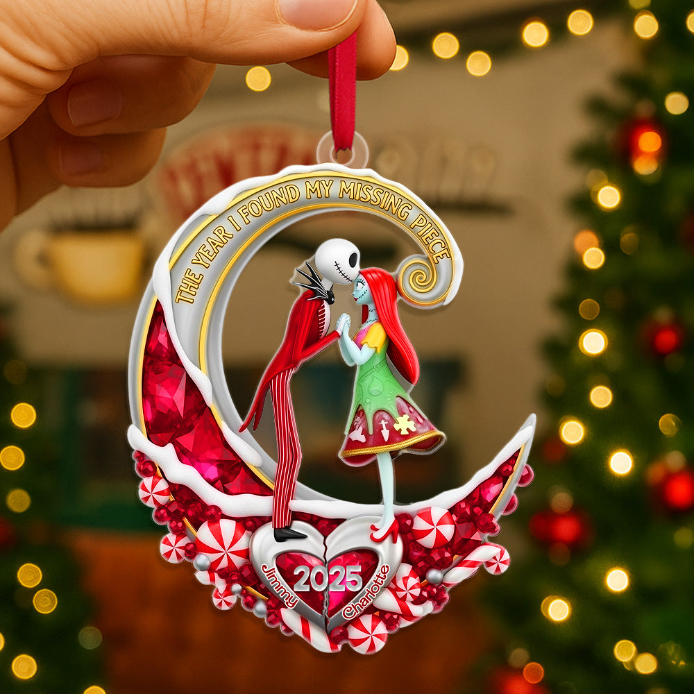 Personalized Gifts For Christmas, couple acrylic ornament 04tgmg150825-Homacus