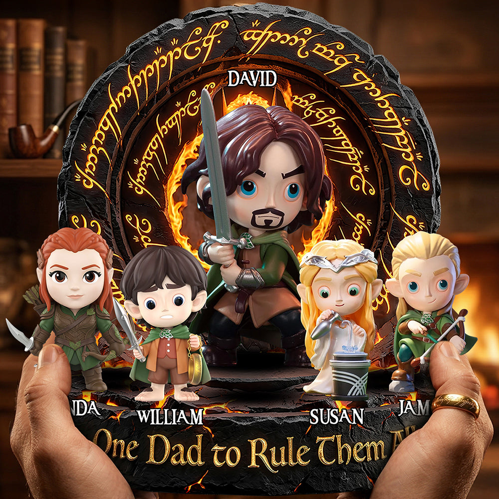 One Dad To Rule Them All Acrylic Plaque - Personalized Gifts For Dad 02hudt280326-Homacus