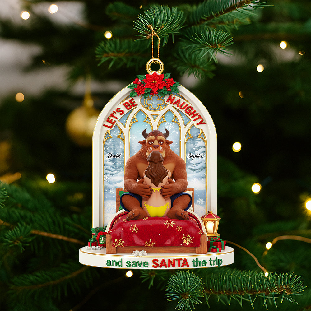 Personalized Funny Gifts For Couple Christmas Ornament 03natn110925-Homacus