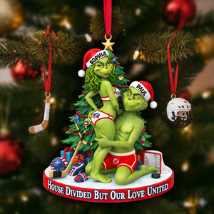 Love On Ice Christmas Ornament - Personalized Gift For Couples 02HULU290925-Homacus