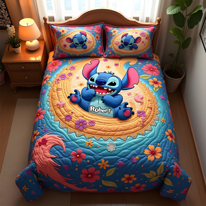 Personalized Gifts For Kid Quilt Bedding Set, Funny Cartoon Character 04tgpu150125-Homacus