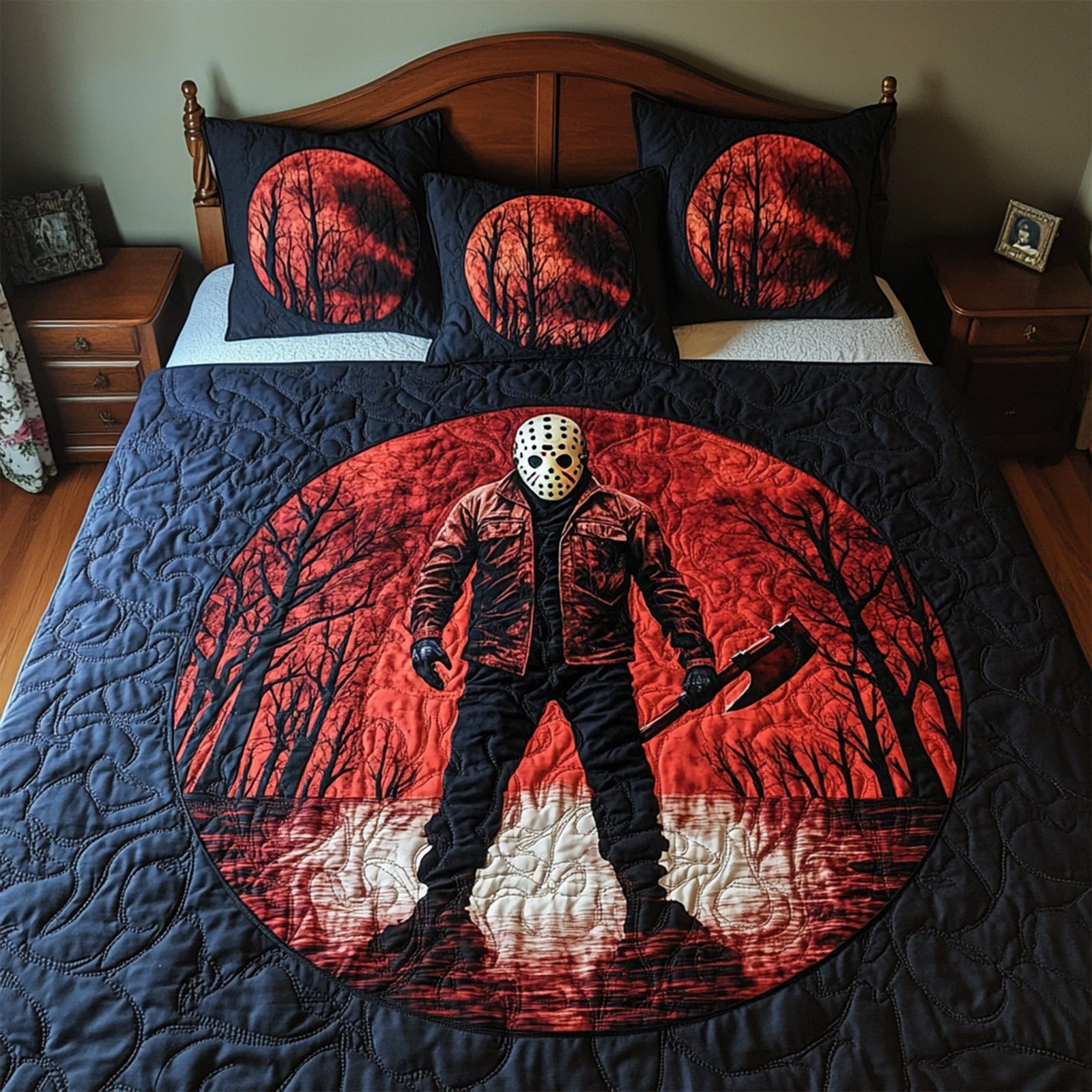 Creepy Villains Quilt Bedding Set Special Line - Halloween Gifts For Horror Movie Fans 02TGLU210825-Homacus