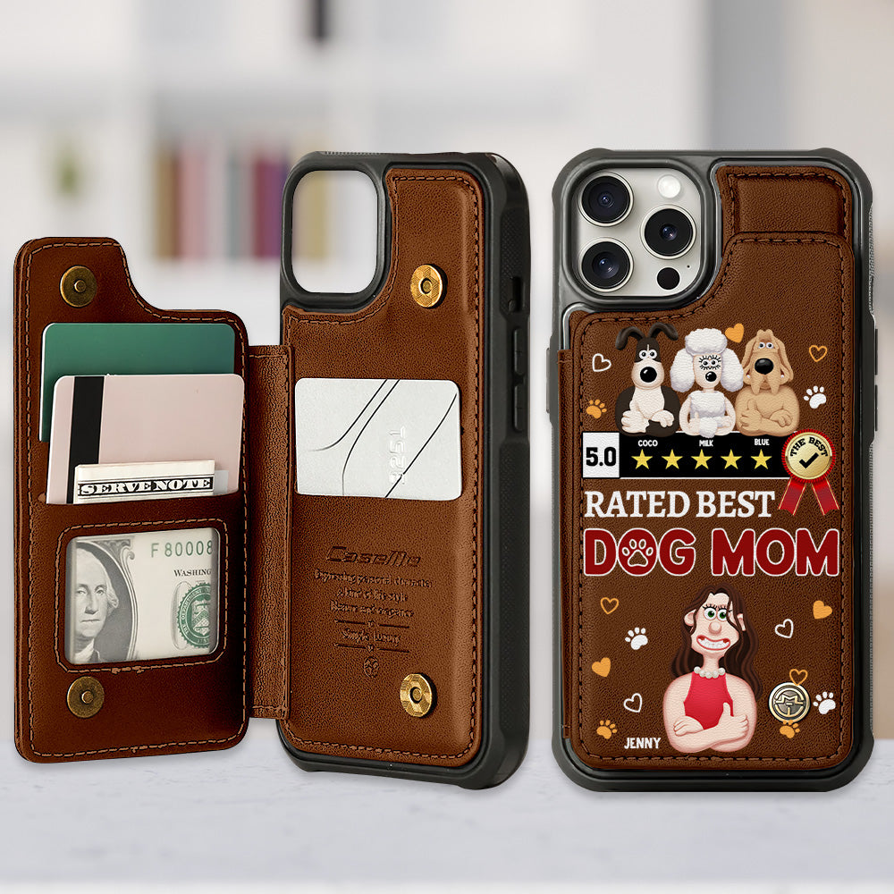 Personalized Gift For Dog Lover Leather Flip Wallet Phone Case 05XQMH200225PA-Homacus