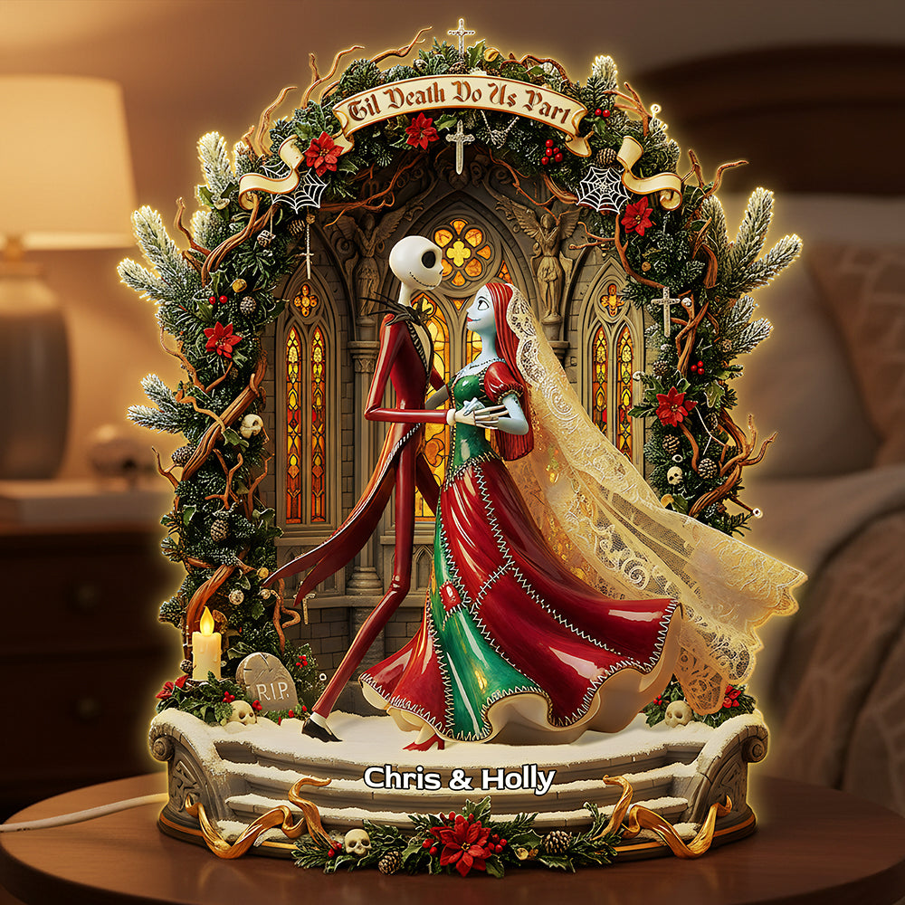 Gothic Dancing Couple Acrylic Light Box, Personalized Gifts For Couple 03pata031125-Homacus