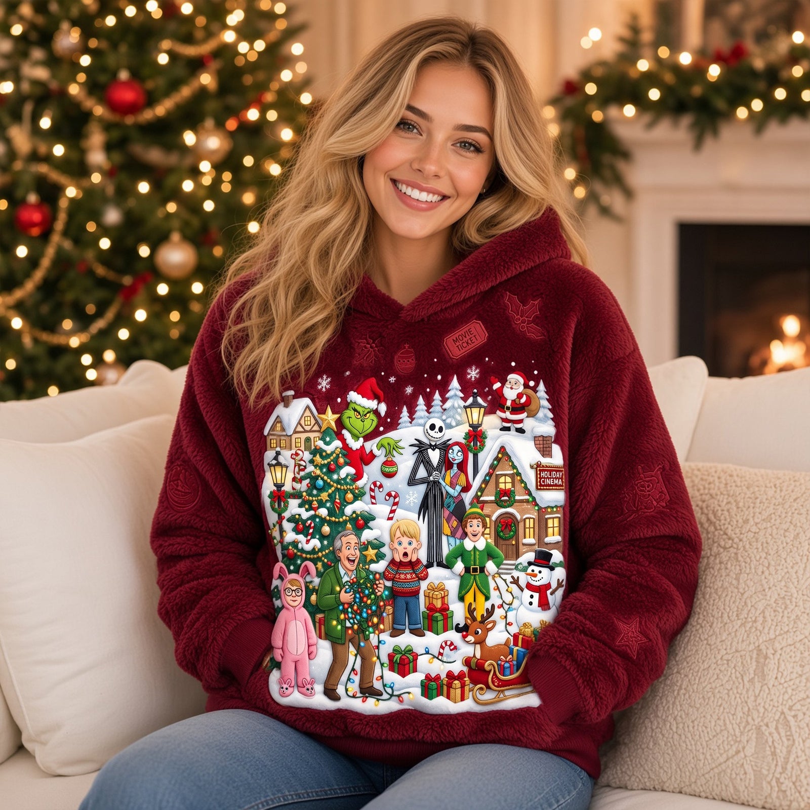 Christmas Village Shirt - Personalized Gifts For Christmas Shirt 06NALU290826-Homacus