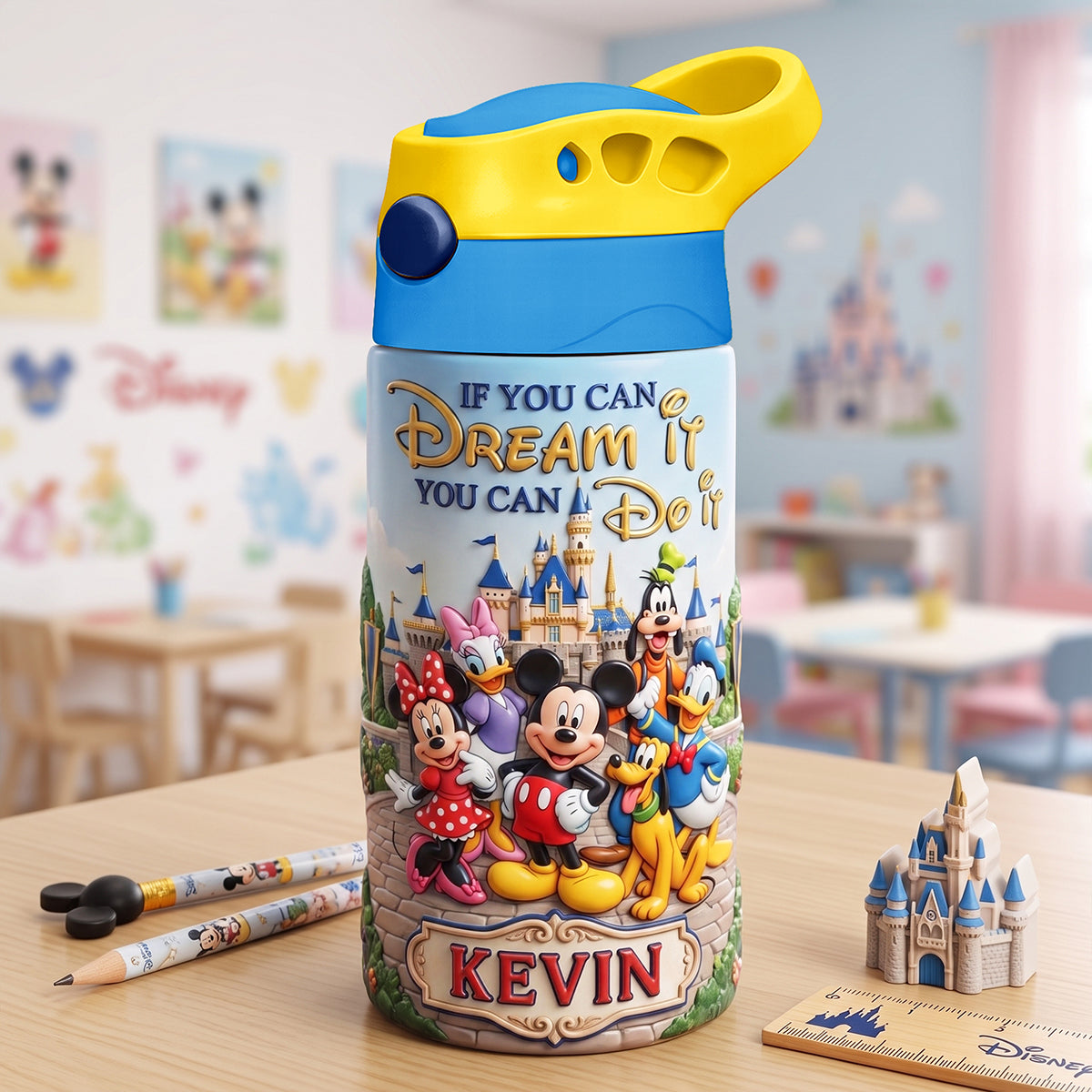 Happy Friends 12oz Colorful Kid Tumbler Personalized Gifts For Kids 03TYTA270726-Homacus