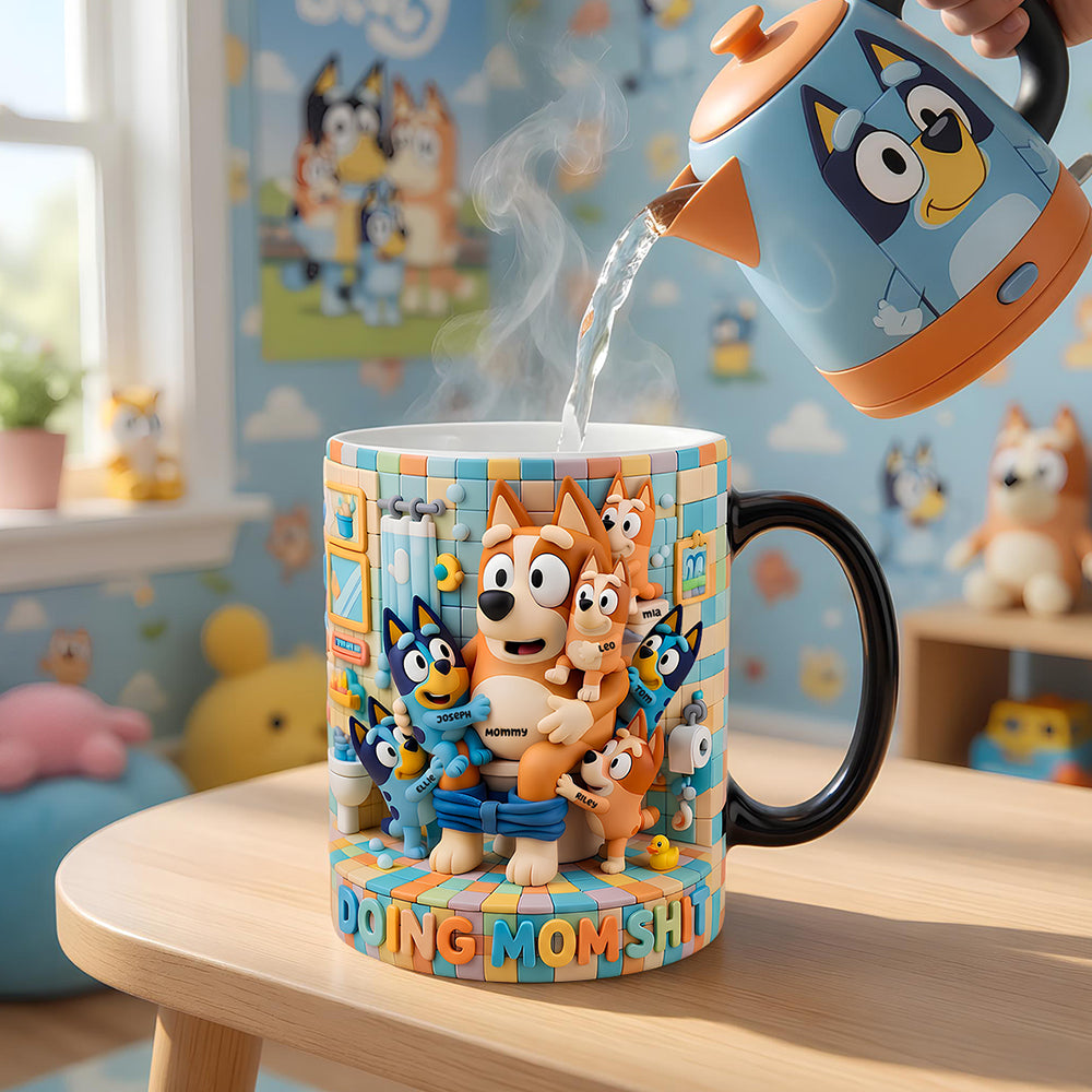 Funny Mom Doing Magic Coffee Mug - Personalized Gifts For Mom 01ohdt170426-Homacus