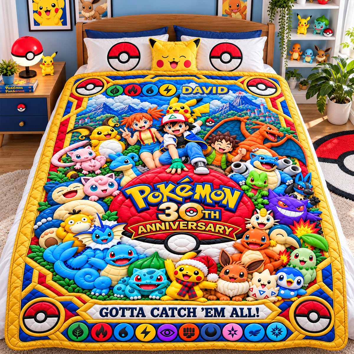 30th Anniversary Whimsical Creature Catcher Blanket - Personalized Gifts For Christmas Blanket 02OHTN011026-Homacus