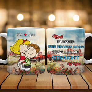 Personalized Gifts For Couple Coffee Mug Couple Hugging 02KAMH040125HHHG-Homacus