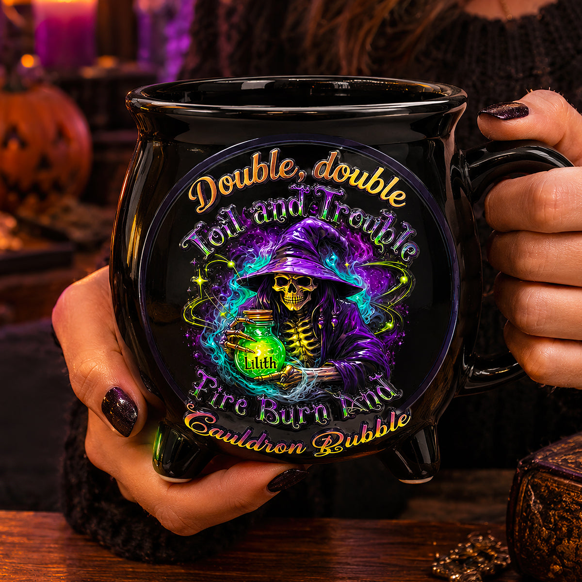 Witchy Spell Cauldron Mug, Personalized Gifts For Witch Lovers 01qhdt200826-Homacus