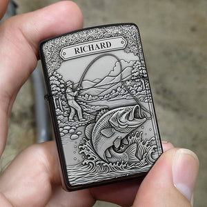 Fishing Man Lighter - Personalized Gifts For Fishing Lovers 02ohta080825-Homacus