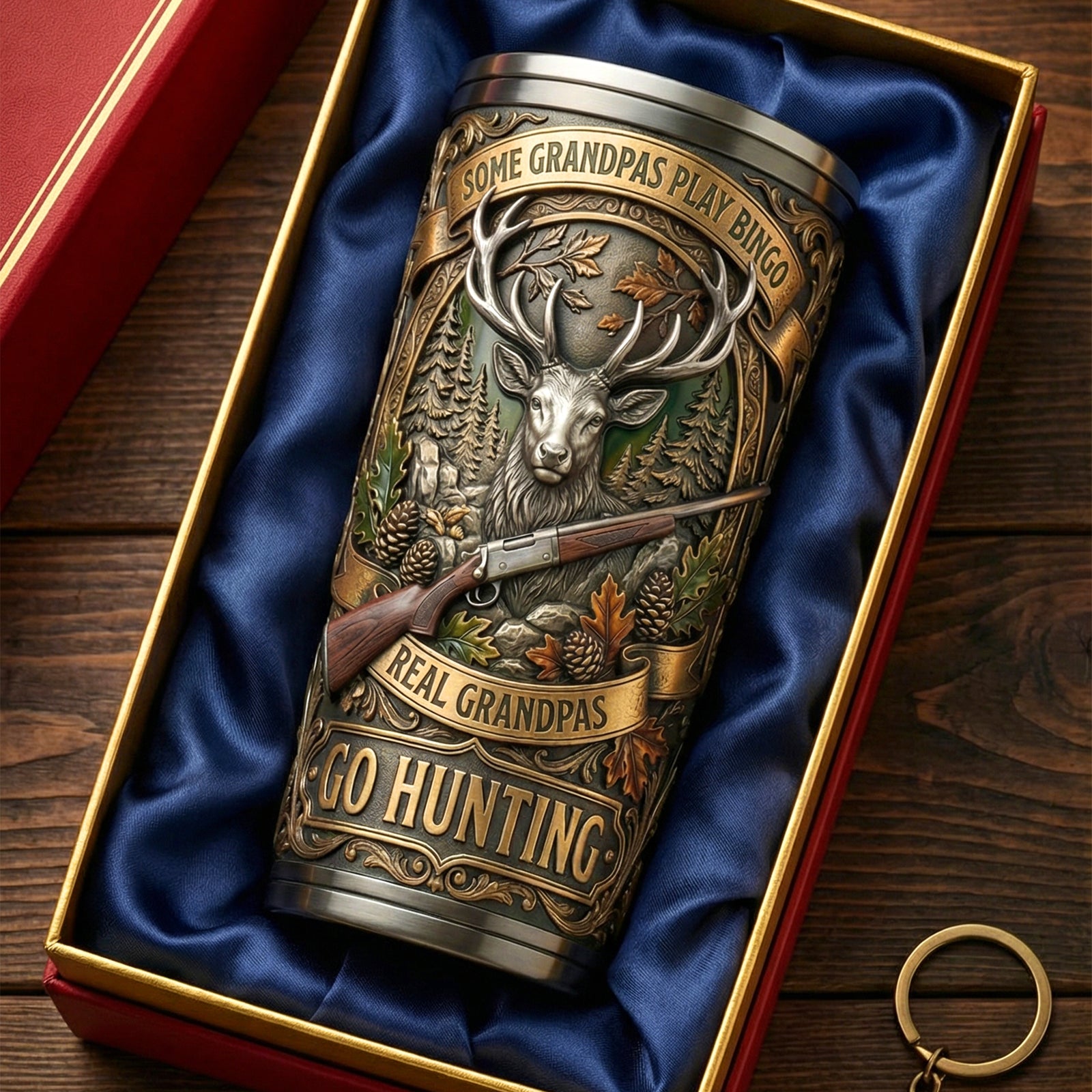 Hunting Grandpa 20oz Tumbler - Personalized Gifts For Grandpa Tumbler 02PAQN280226