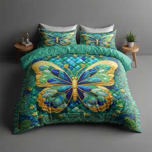 Personalized Butterfly Quilt Bed Set 05hupu170125-Homacus