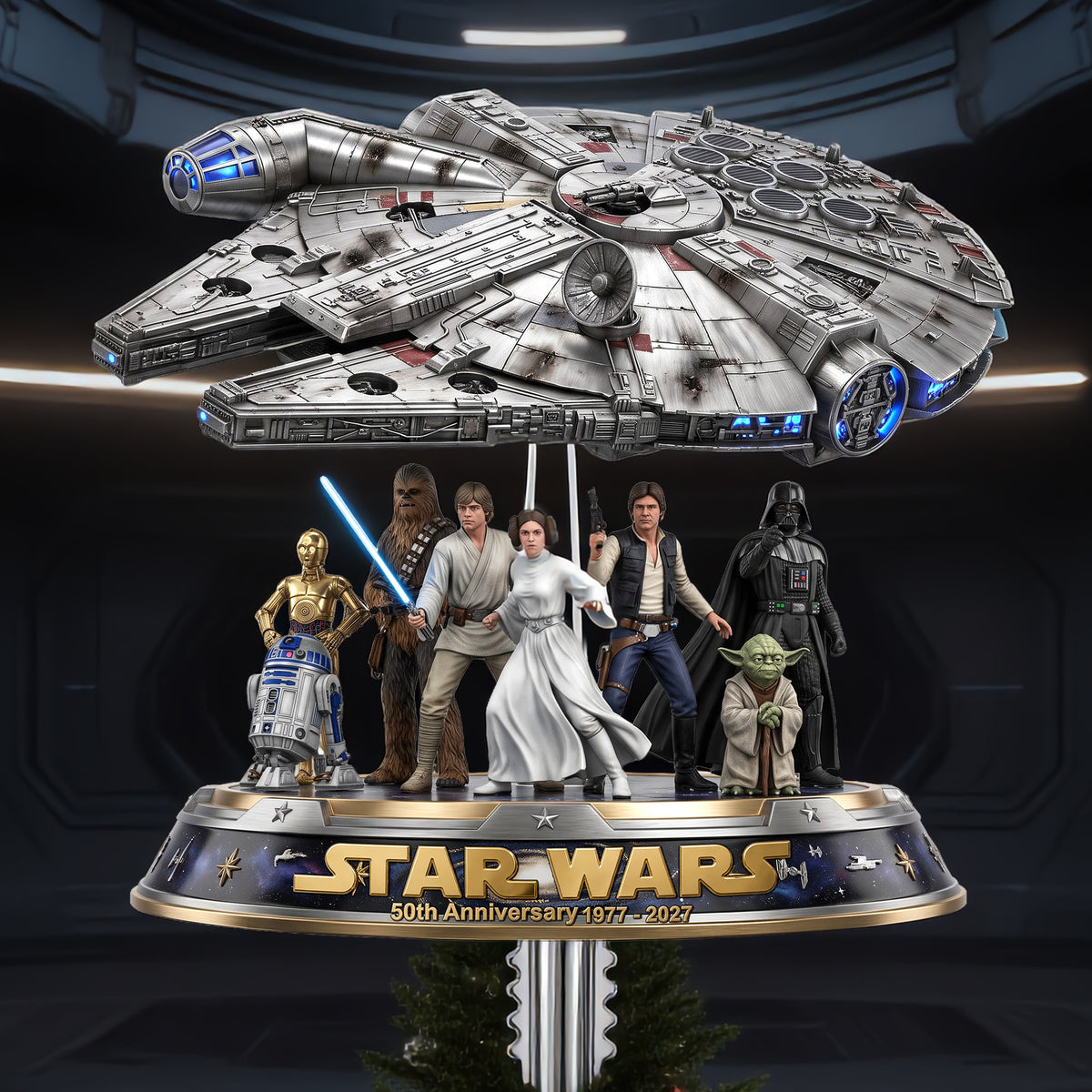 Cosmic Christmas Tree Topper - Personalized Gifts For Family 01nalu100926-Homacus