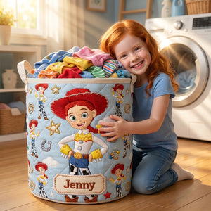 Unique Quilted Laundry Basket Personalized Gifts 04TODT290626-Homacus