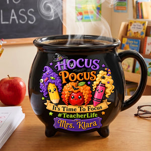 Teacher Life Halloween Cauldron Mug - Personalized Gifts For Teacher 03HUDH290826-Homacus