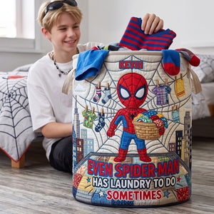 Funny Quilted Laundry Basket - Personalized Gifts For Kids 01HUTA040826-Homacus