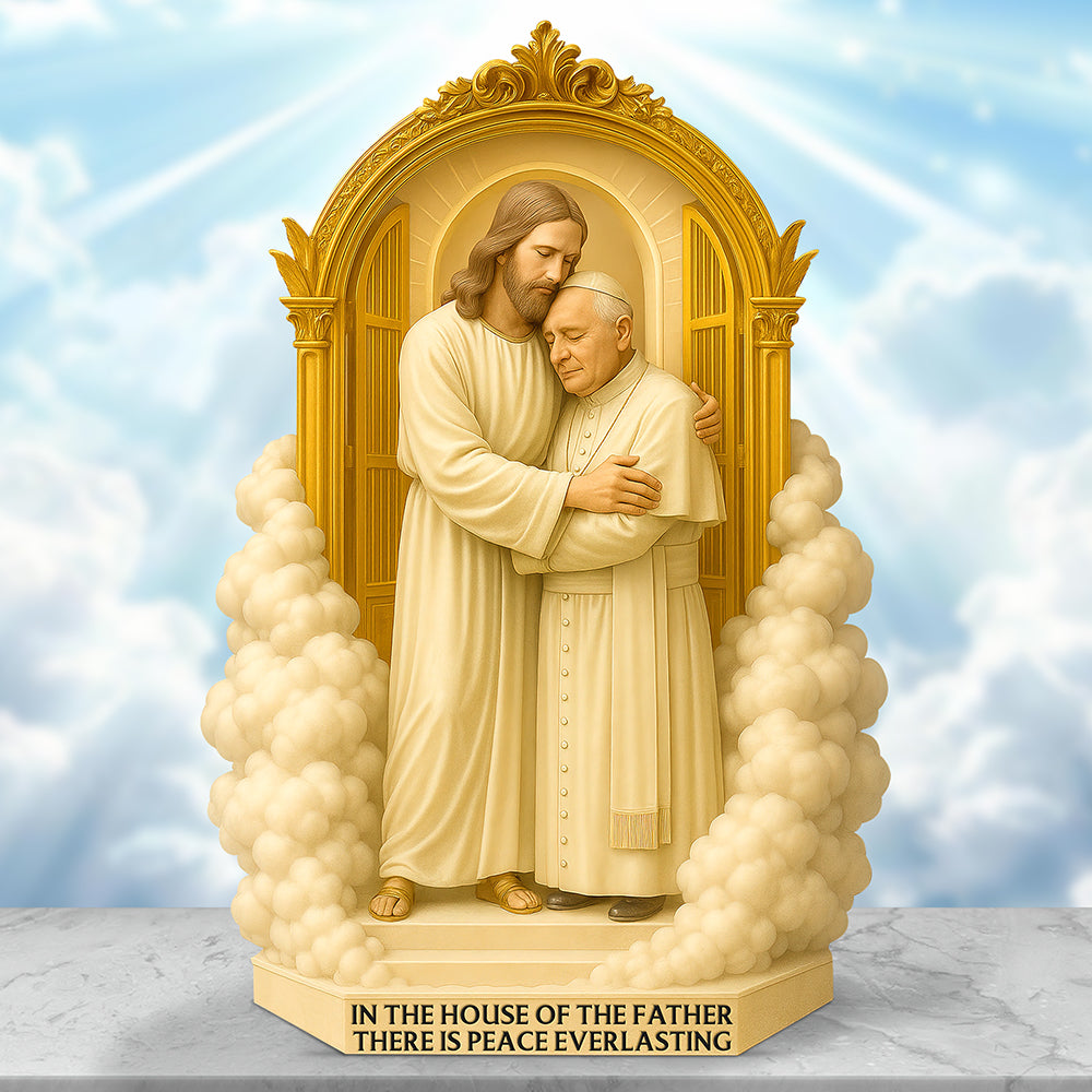 There Is Peace Everlasting - Pope Francis Plaque 02ohqn220425-Homacus