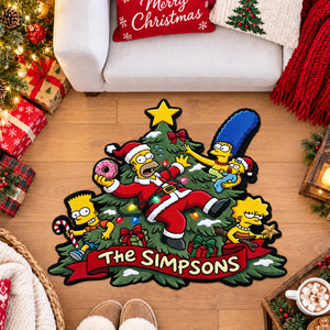 Cheerful Cartoon Family Doormat - Personalized Christmas Gift For Family 02HAQN031026