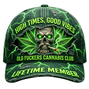 High Times Skull Classic Cap - Personalized Gifts For Stoner Lover Classic Cap 02NAQN040326-Homacus