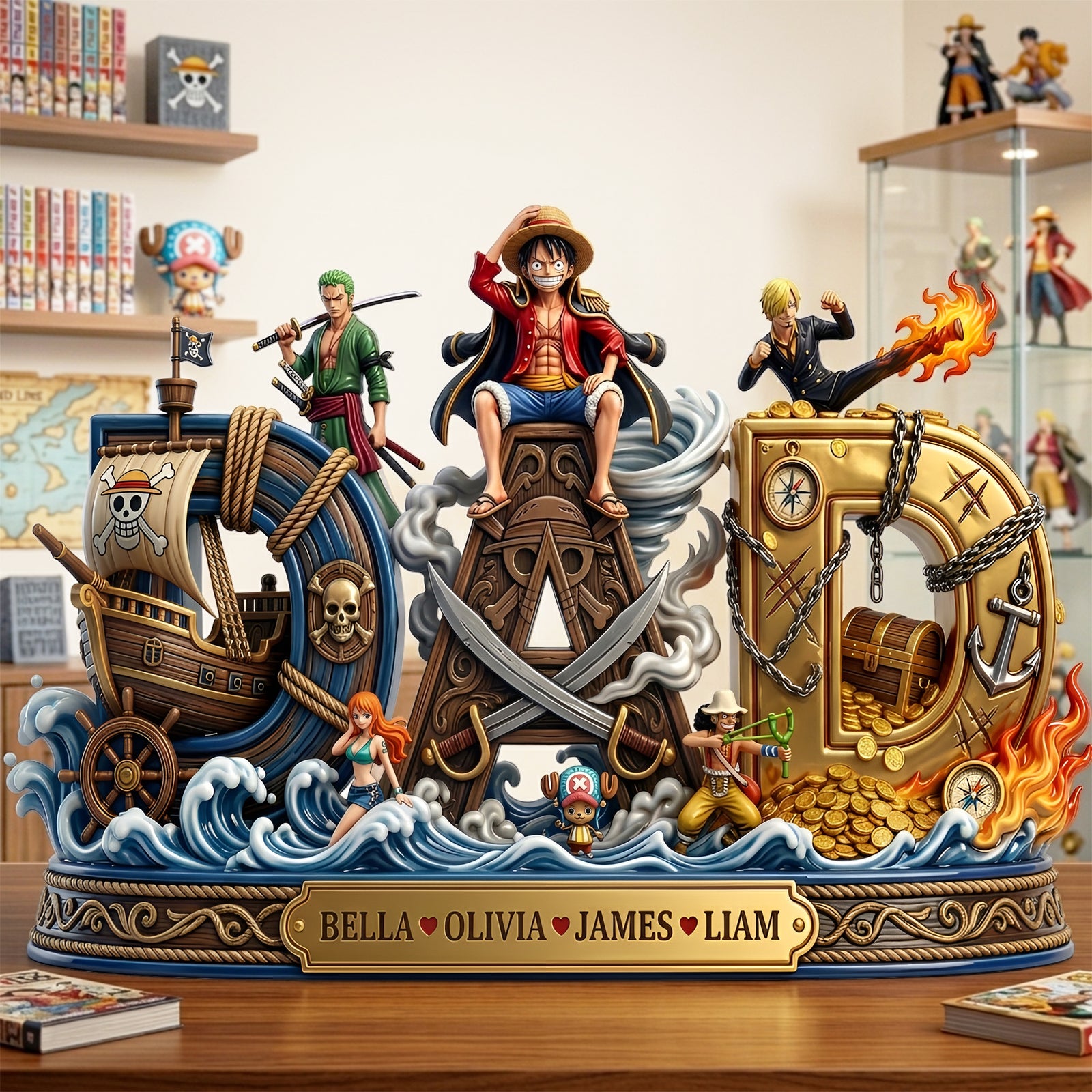 Our Crew Our Dad Acrylic Plaque - Personalized Gifts For Dad 042TOLU260326-Homacus