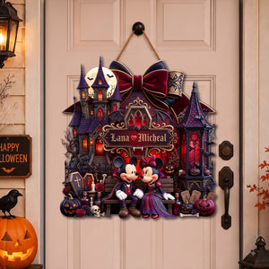 Midnight Romance A Love Tale Acrylic Sign - Personalized Halloween Gifts For Couples 021padh110826-Homacus
