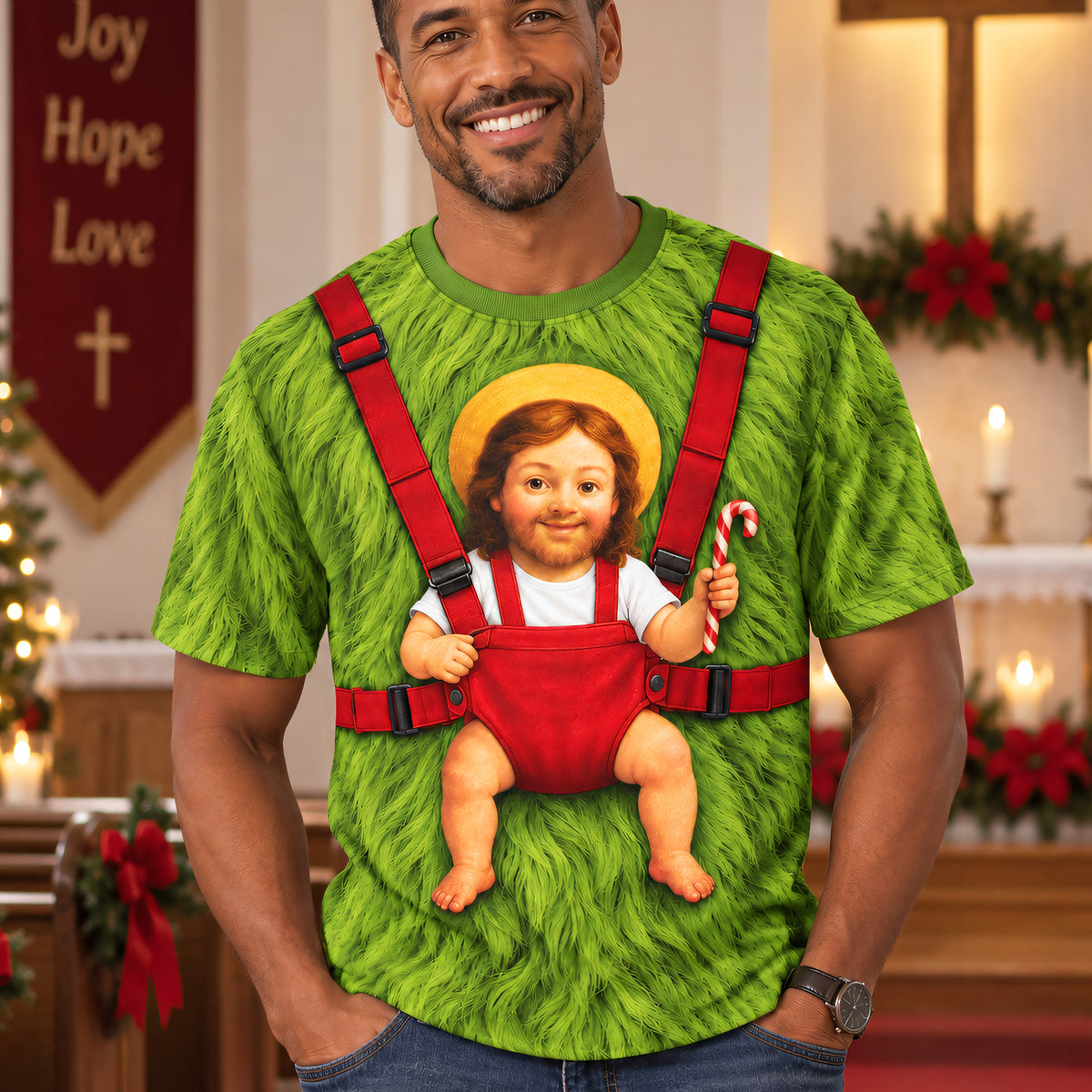 Fun Newborn Jesus Carrier 3D Shirt - Personalized Gifts For Christians 05qhqn160926-Homacus
