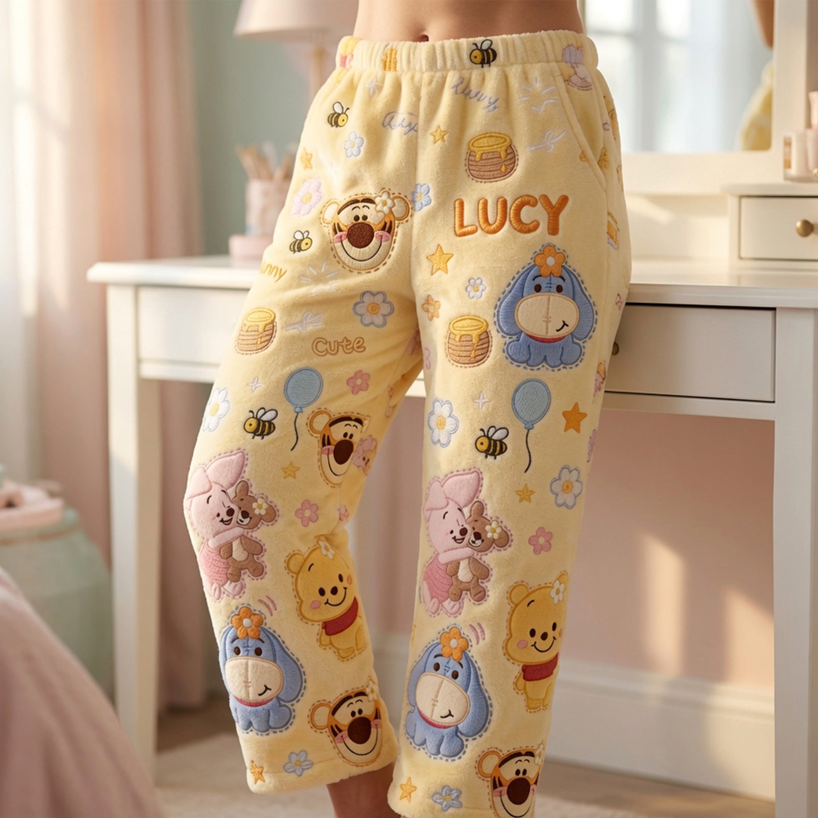 Lovely Characters Pajama Pants - Personalized Gifts 03paqn240626-Homacus