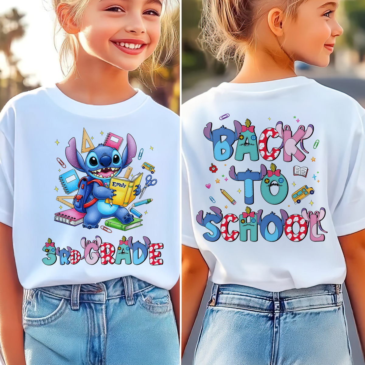 Cute Alien Back To School - Personalized Gifts For Kid 04hupu160625-Homacus