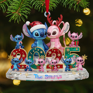 Family Crystal Custom Shape Acrylic Ornament, Personalized Gifts For Christmas 01pgta281025-Homacus