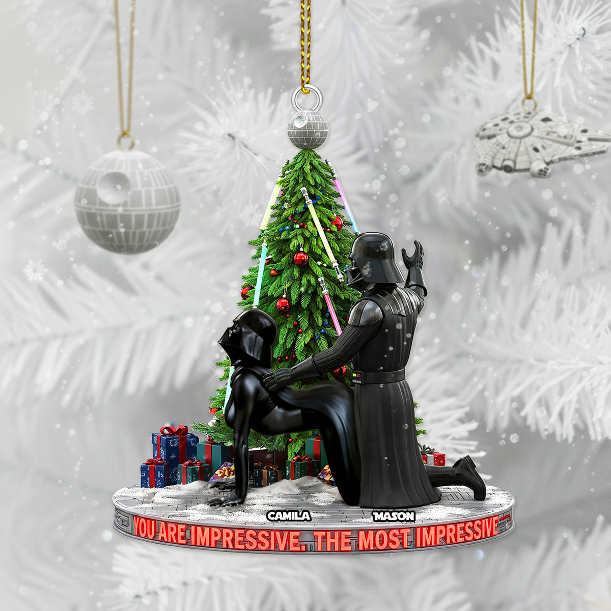 Dark Humor Couple Ornament, Personalized Gifts For Couple 04qhmg011025-Homacus