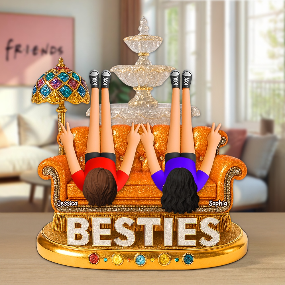 Besties Acrylic Plaque - Personalized Gifts For Best Friends 03napu210525-Homacus